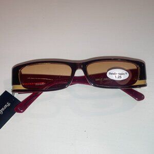 Brown, Tan and Burgundy Reading Sunglasses +1.25 Power